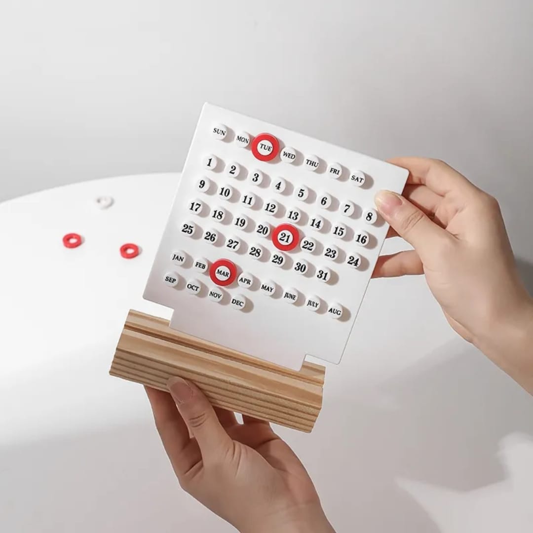 Perpetual Desk Calculator with wooden Stand and Travel NeckPillow U-Shape Combo offer - Image 4