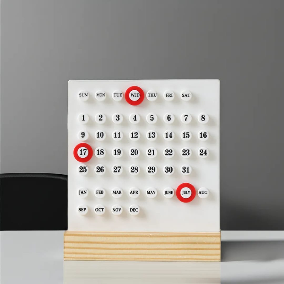 Perpetual Desk Calculator with wooden Stand and Travel NeckPillow U-Shape Combo offer - Image 2